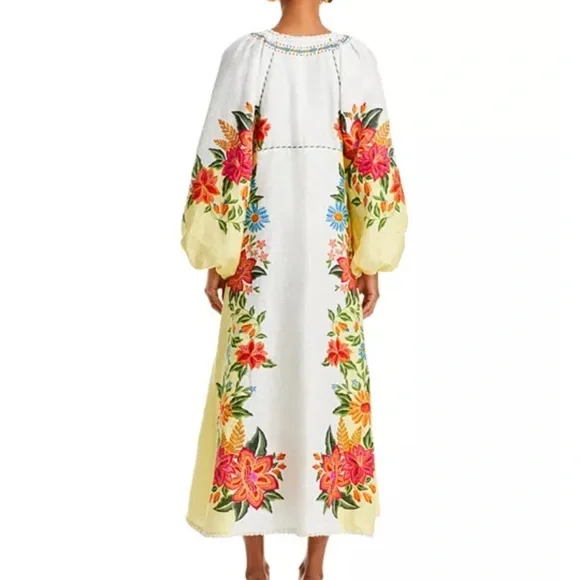 FARM Rio | Bloom Garden Linen Maxi Dress - Picture 3 of 5